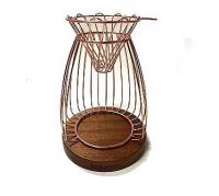 咖啡沖架-鳥巢型玫瑰金